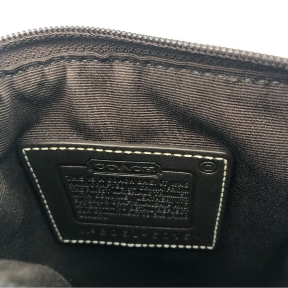 Coach Brown Leather Crossbody Coin Wallet | Adjustable Strap - Picture 6 of 6